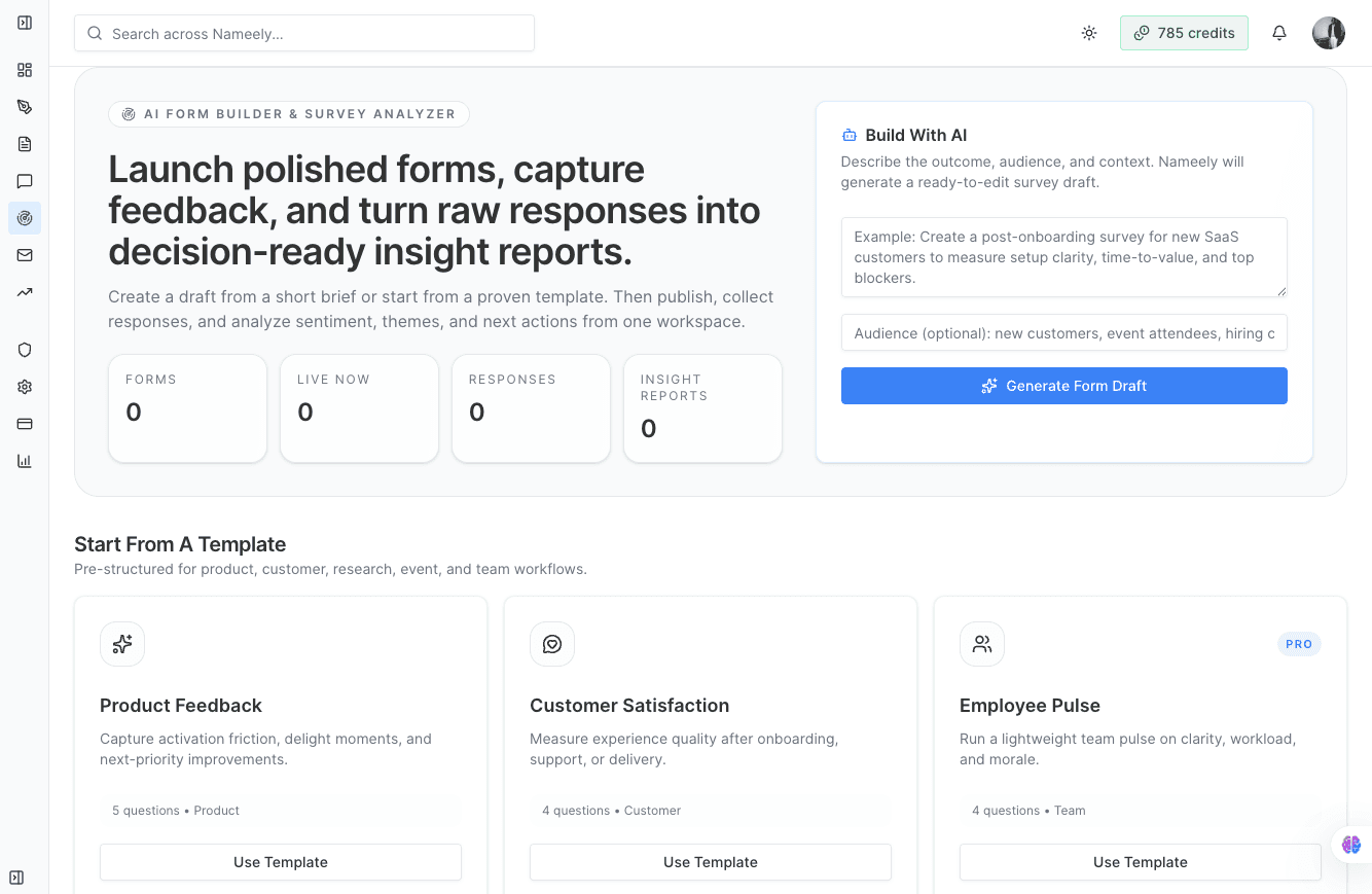 Product: AI Forms preview